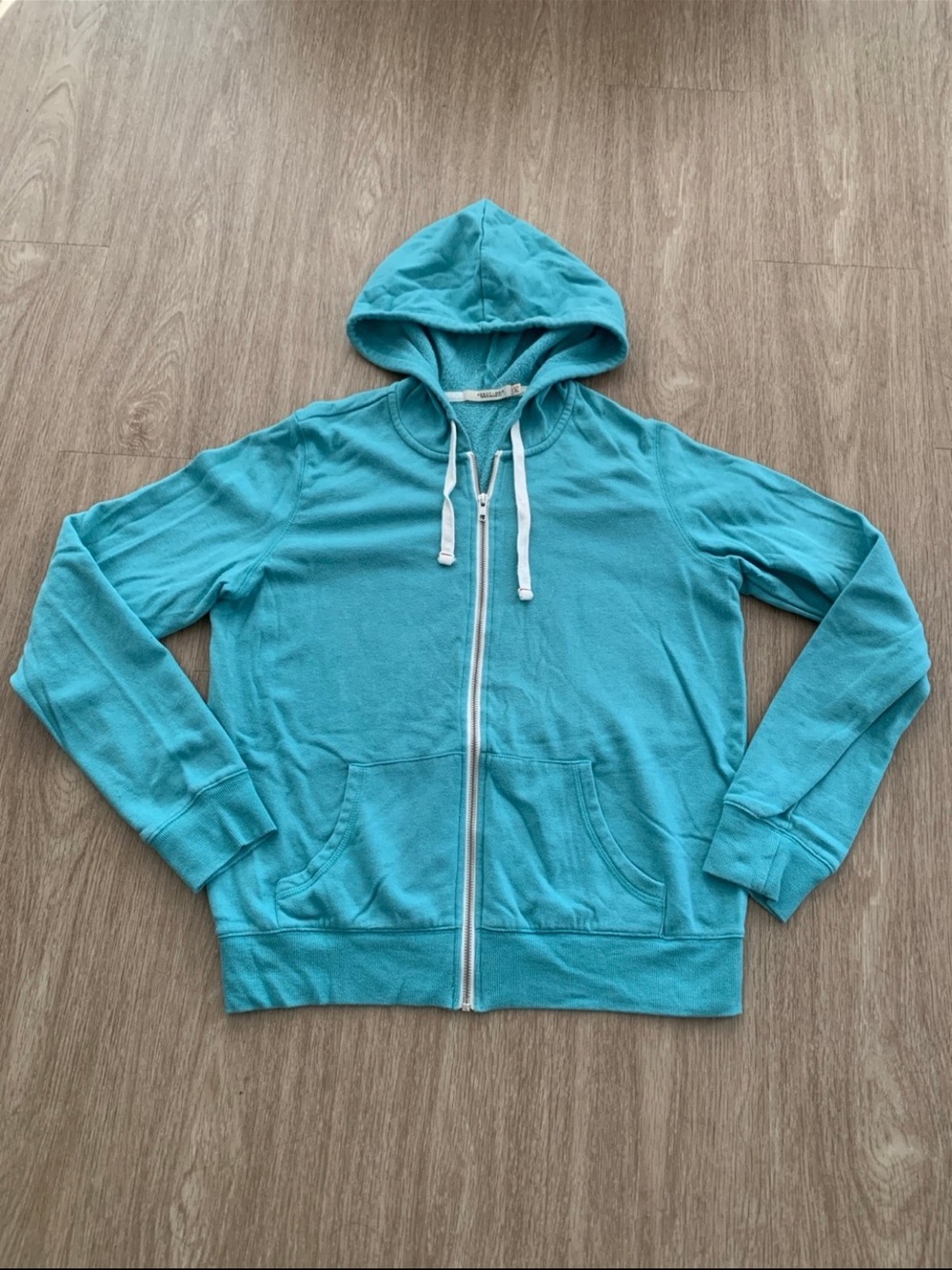 Abbot Main Teal Fleece-Lined Zip Hoodie